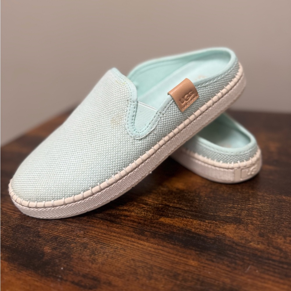 UGG Light Blue Slip-On Slippers - Picture 3 of 9